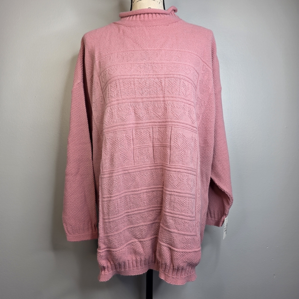 Vintage 80s 90s spunky oversized chunky knit sweater sz S